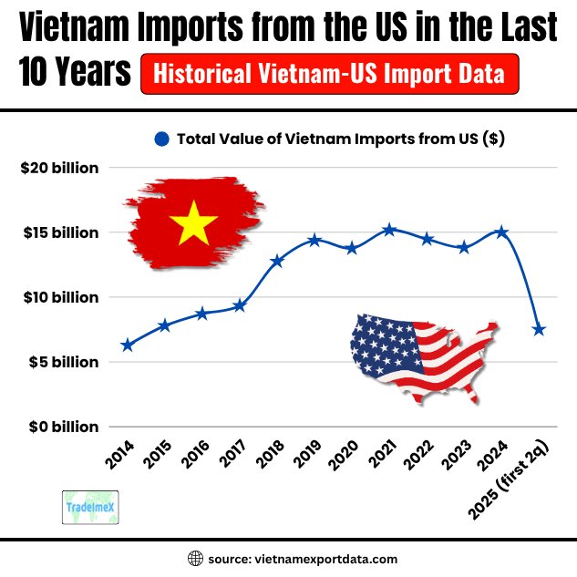 Vietnam Imports from USA in the Last 10 Years