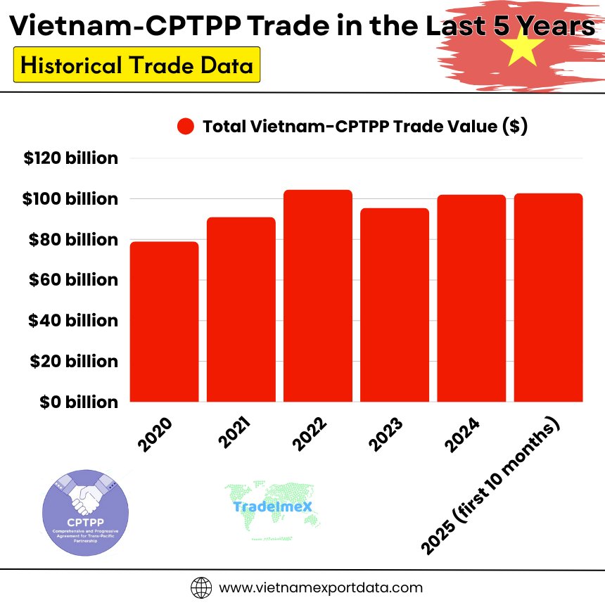 Yearly Vietnam-CPTPP Trade Data