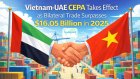 Vietnam-UAE CEPA Takes Effect as Bilateral Trade Surpasses $16.05 Billion in 2025