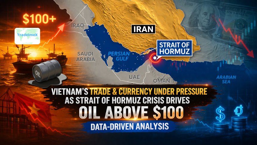 Vietnam’s Trade & Currency Under Pressure as Strait of Hormuz Crisis Drives Oil Above $100: Data-Driven Analysis