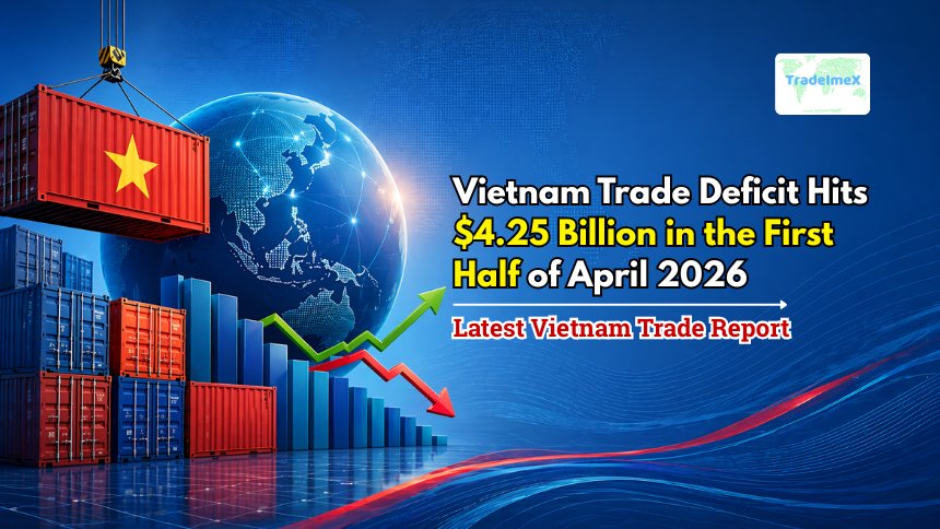 Vietnam Trade Deficit Hits $4.25 billion in the first half of April 2026: Latest Vietnam Trade Report