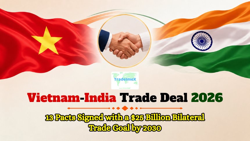 Vietnam-India Trade Deal 2026: 13 Pacts Signed with a $25 Billion Bilateral Trade Goal by 2030